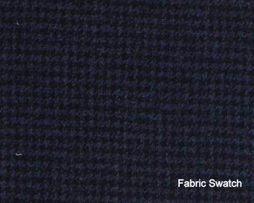 I STRETCH Midnight Express Navy Houndstooth Made To Measure Vest  - CER0035_MTM_SV
