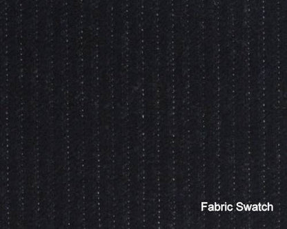 I STRETCH Black Russian Grey Pinstripes Made To Measure Vest  - CER0038_MTM_SV