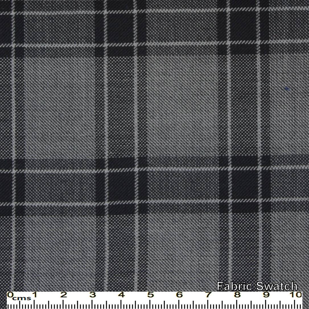 Mid Grey Plaid Made To Measure Pant - VBC0357_MTM_SP