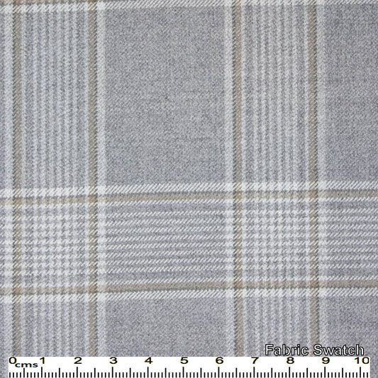 Grey Chateau Glencheck Made To Measure Vest - VBC0365_MTM_SV