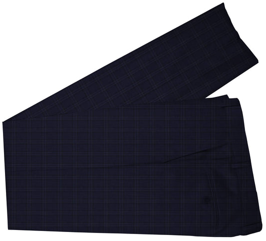 Midnight Express Navy Plaid Made To Measure Pant - VBC0368_MTM_SP