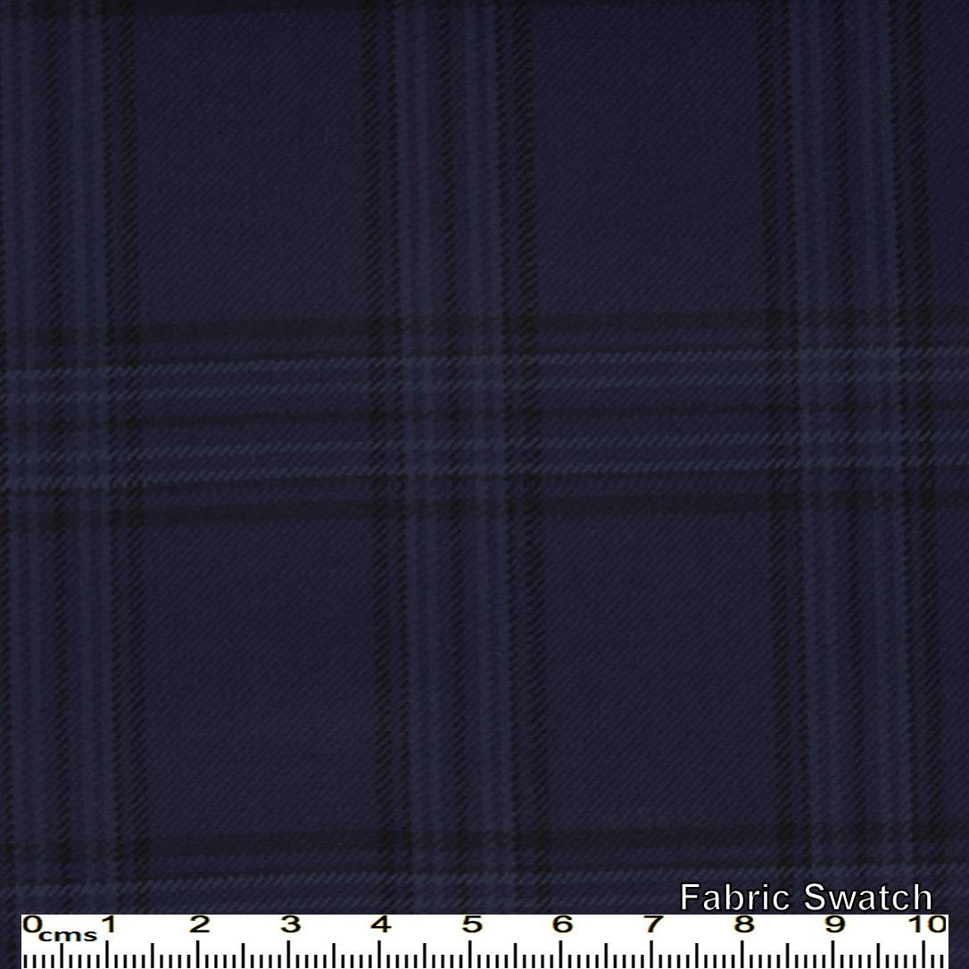 Midnight Express Navy Plaid Made To Measure Pant - VBC0368_MTM_SP