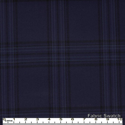 Midnight Express Navy Plaid Made To Measure Jacket - VBC0368_MTM_SJ