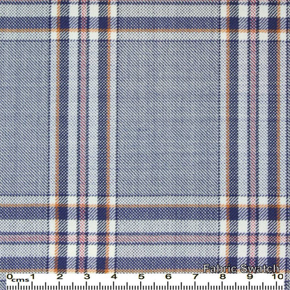 Manatee Blue Plaid Made To Measure Jacket - VBC0369_MTM_SJ