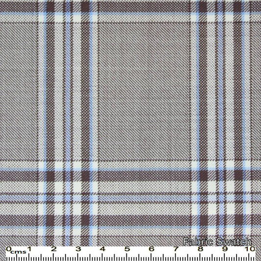 Mountain Mist Grey Plaid Made To Measure Vest - VBC0370_MTM_SV