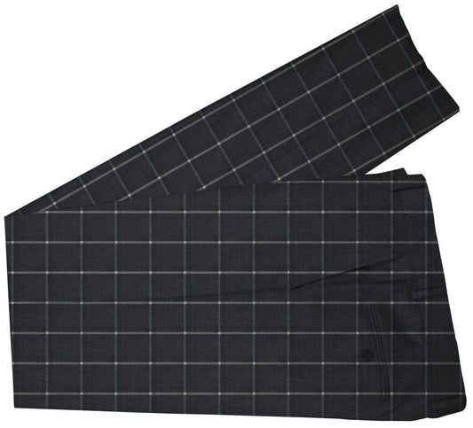 Charcoal Windowpane Made To Measure Pant - VBC0602_MTM_SP