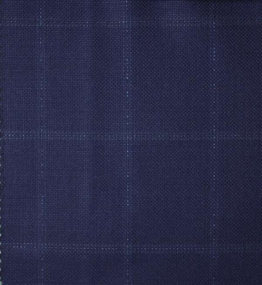 Navy Windowpane Made To Measure Pant - VBC0610_MTM_SP