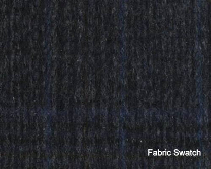 100% Cashmere Cod Grey Plaid Made To Measure Vest  - CER0070_MTM_SV