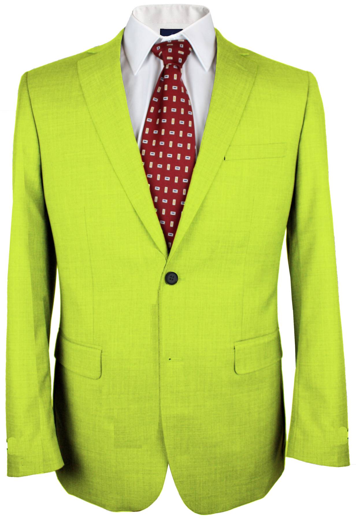 Paris Daisy Green Plain Made To Measure Jacket - VBC0405_MTM_SJ