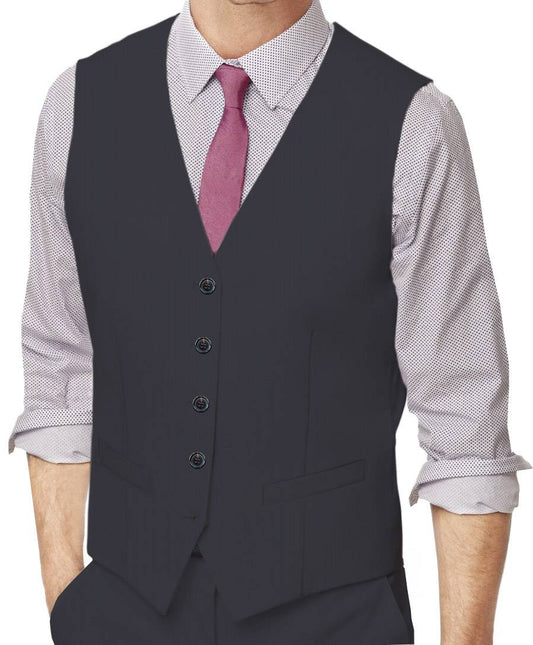 Payne's Grey Plain Made To Measure Vest - VBC0417_MTM_SV