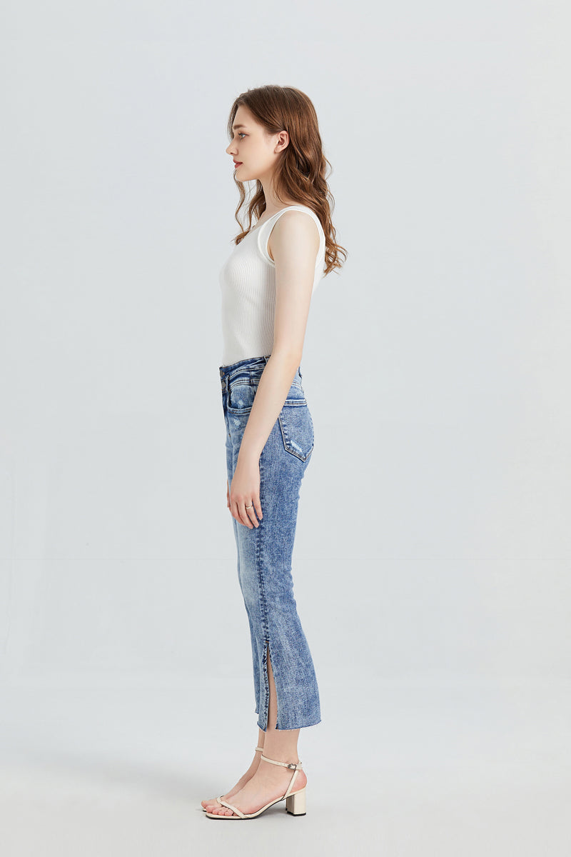 BAYEAS HIGH QUALITY HIGH RISE FLARE JEANS - BYF1031