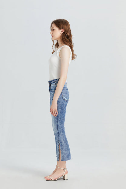 BAYEAS HIGH QUALITY HIGH RISE FLARE JEANS - BYF1031