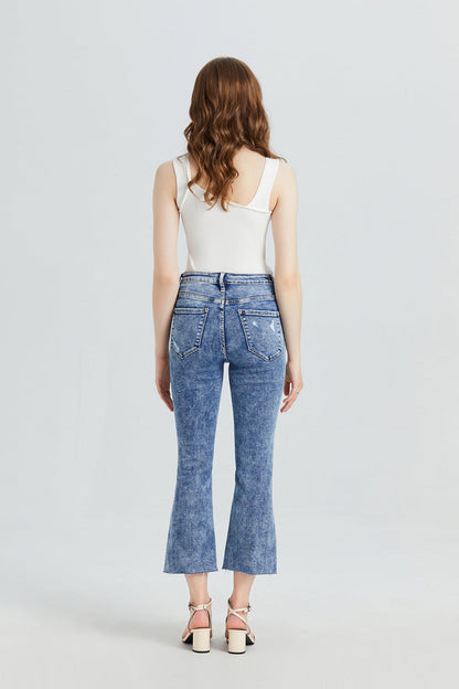 BAYEAS HIGH QUALITY HIGH RISE FLARE JEANS - BYF1031