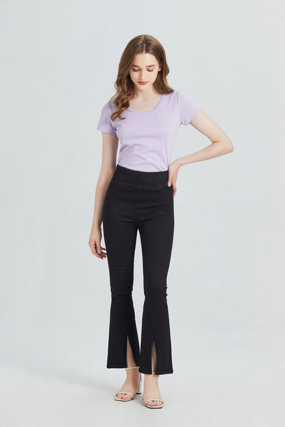 BAYEAS HIGH QUALITY LEGGING STYLE HIGH RISE FLARE JEANS - BYF1070