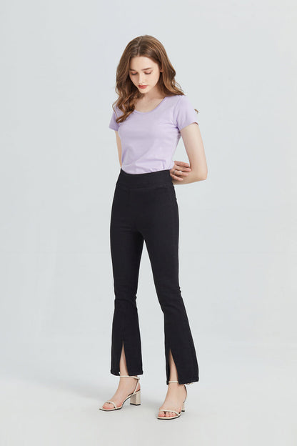 BAYEAS HIGH QUALITY LEGGING STYLE HIGH RISE FLARE JEANS - BYF1070