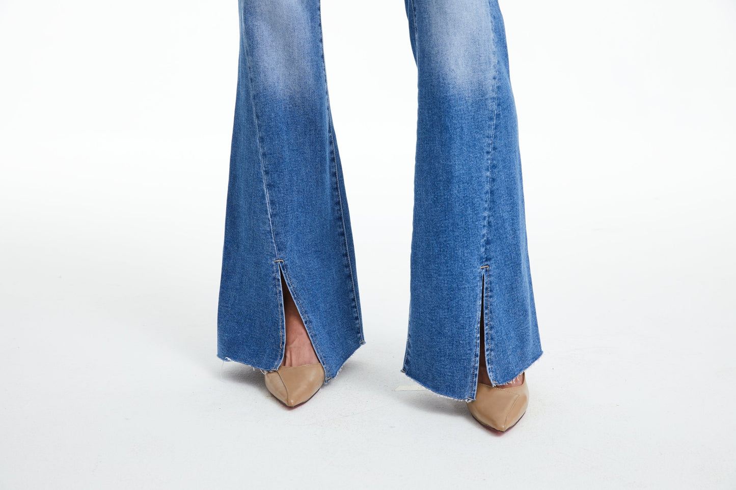 BAYEAS HIGH QUALITY HIGH RISE FLARE JEANS - BYF1100