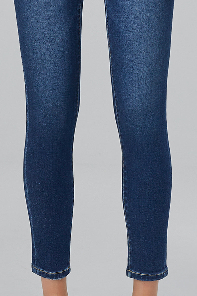 Bayeas High Quality Dark & Medium Blue Mid RISE SKINNY JEANS - BYS2029