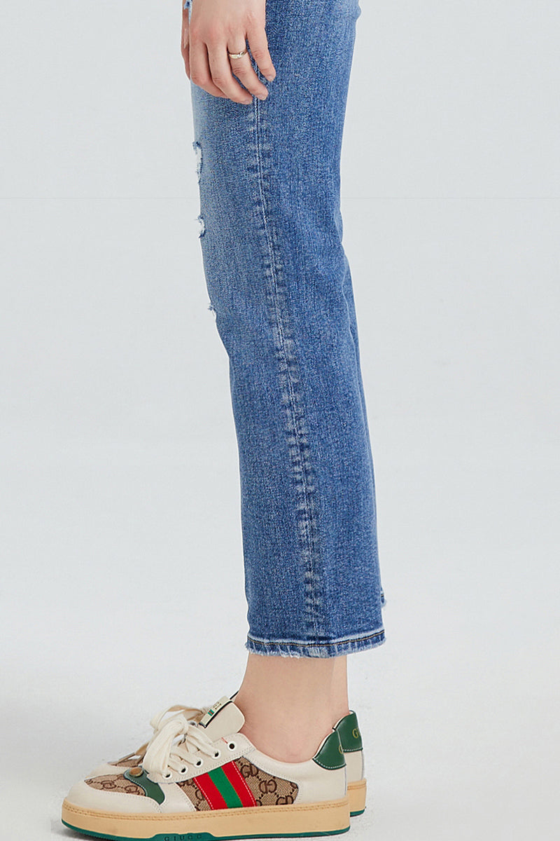 BAYEAS HIGH QUALITY MID RISE STRAIGHT JEANS - BYT5013