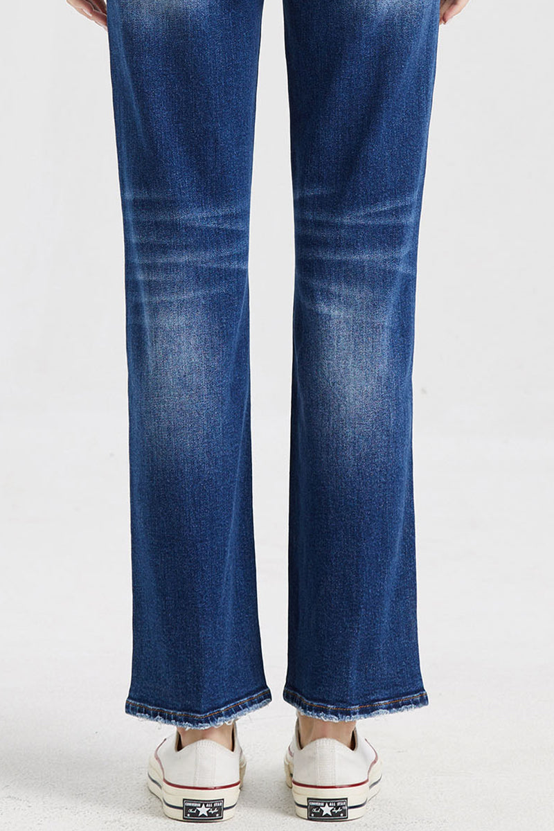 BAYEAS HIGH QUALITY HIGH RISE STRAIGHT LEG JEANS - BYT5027