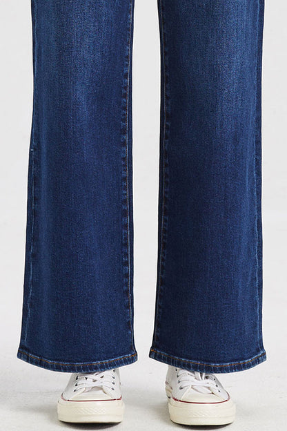 BAYEAS HIGH QUALITY HIGH RISE WIDE LEG JEANS - BYW8002