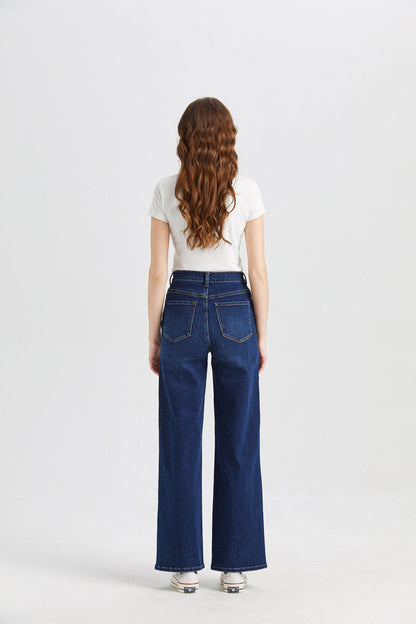 BAYEAS HIGH QUALITY HIGH RISE WIDE LEG JEANS - BYW8002