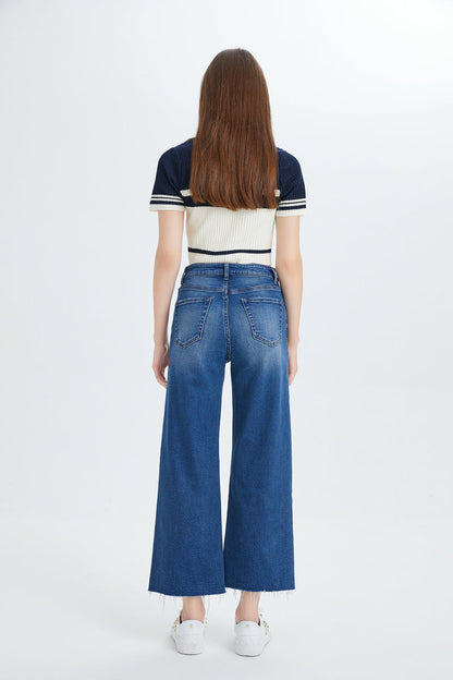 Bayeas High Quality HIGH RISE WIDE LEG JEANS - BYW8015