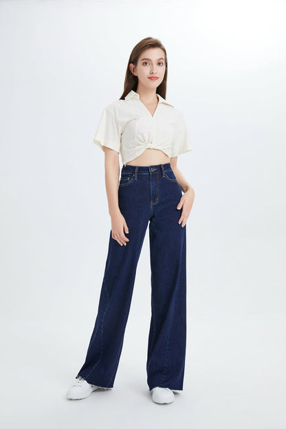 Bayeas High Quality HIGH RISE WIDE LEG JEANS - BYW8052