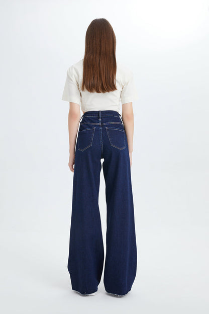 Bayeas High Quality HIGH RISE WIDE LEG JEANS - BYW8052
