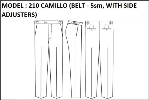 CLASSIC PANT -  MODEL_210_CAMILLO_BELT_5CMS_WITH_SIDE_ADJUSTERS