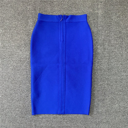 Women's Rayon Bandgae Elegant Pencil Skirt (13 Colors)