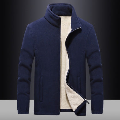 Mens Thick Fleece Wool Liner Warm Thermal Coat (4 Colors)