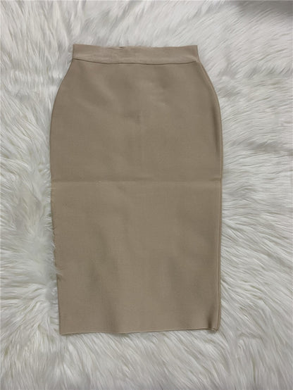 Women's Rayon Bandgae Elegant Pencil Skirt (13 Colors)