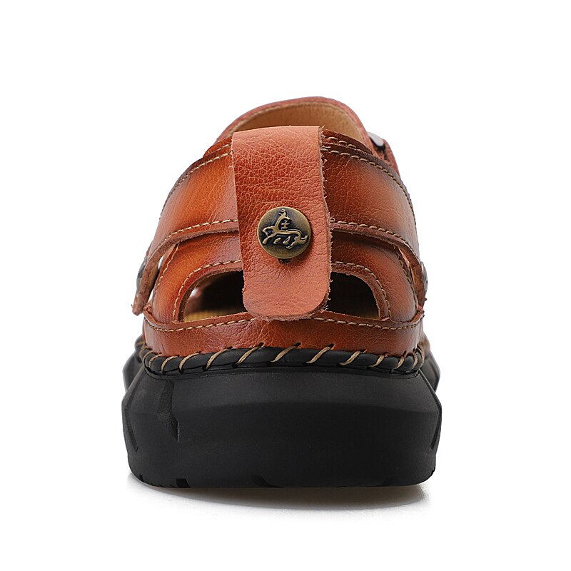 Men's Summer Genuine LeatherLeisure Beach Men Casual Shoes / Sandals (2 Colors)