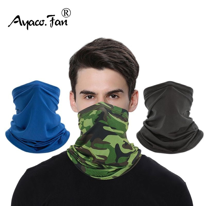 Unisex Dustproof Head Face Neck Sunshade Sport Scarf - 34 Styels