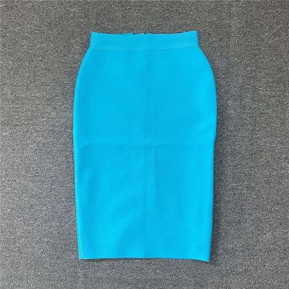 Women's Rayon Bandgae Elegant Pencil Skirt (13 Colors)