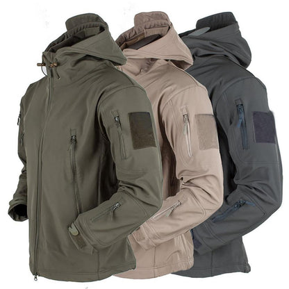 Men's Windproof Waterproof Outdoor Soft Shell Thermal Three In One Breathable Fleece (9 Colors/Styles)