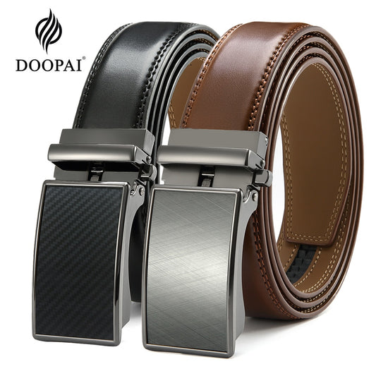Mens Automatic Genuine Leather Leisure Fashion Ratchet Belt - Collection 1 (20 Styles)