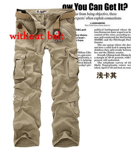 Men's Broadcloth Cotton Cargo Pant (6 Colors)