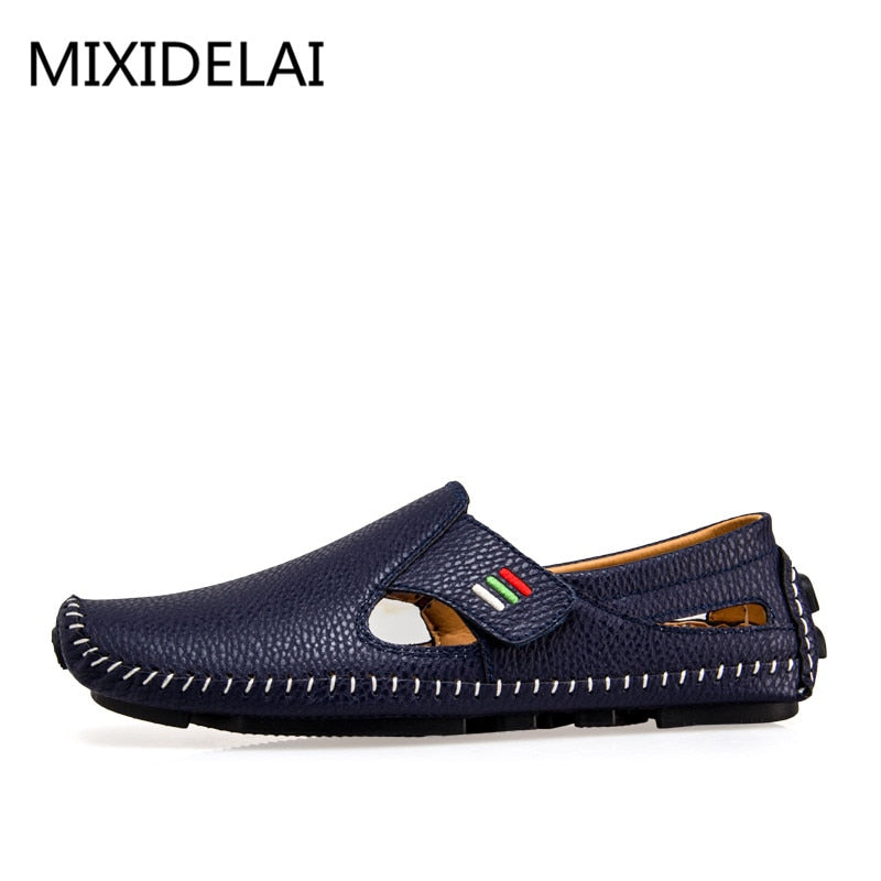 Men's Fashion Breathable Microfiber Hook & Loop Walking/Driving Moccasins (6 Colors)