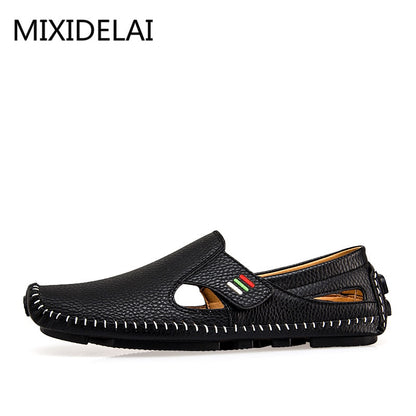 Men's Fashion Breathable Microfiber Hook & Loop Walking/Driving Moccasins (6 Colors)