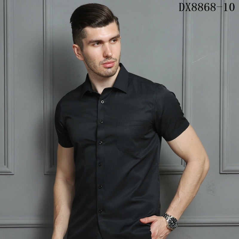 Men's Business/Casual Short Sleeved Shirt (9 Colors)