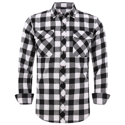 Men's Plaid Flannel  Casual Long-Sleeved Shirts (USA Size) - Collection 2 (12 Styles)