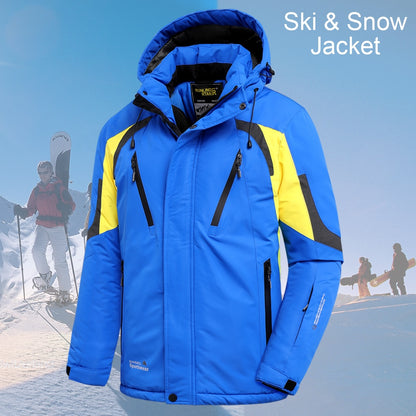 Men's Winter Hooded Waterproof Thick Fleece Outdoor Jet Ski Jacket (12 Colors/Styles)