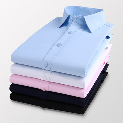 Men's Solid Business Long Sleeve shirts (7 Colors)