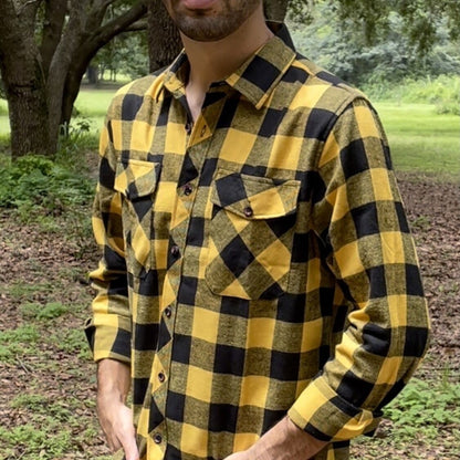 Men's Plaid Flannel  Casual Long-Sleeved Shirts (USA Size) - Collection 2 (12 Styles)