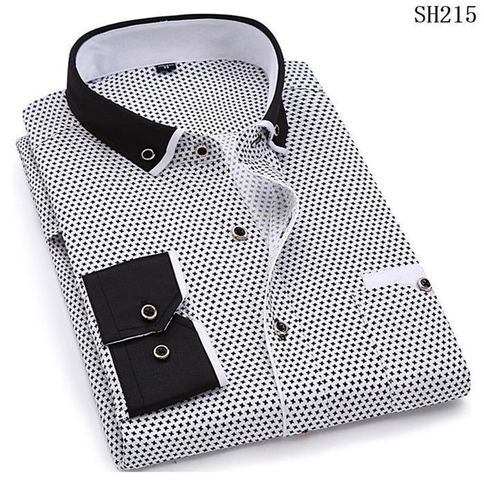 Men's Slim Fit Casual Soft Comfortable Long Sleeve Button Shirt (6 Styles)