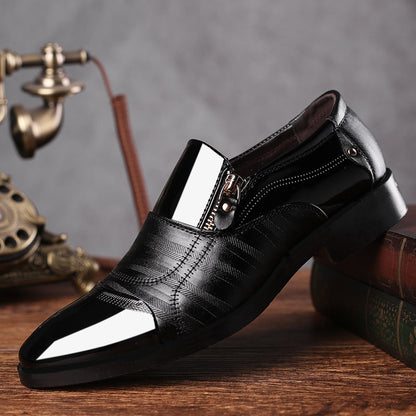 Classic Business Men's Dress Shoes Fashion Elegant Formal  Wedding Shoes Men Slip on Office Oxford Shoes for Men Black