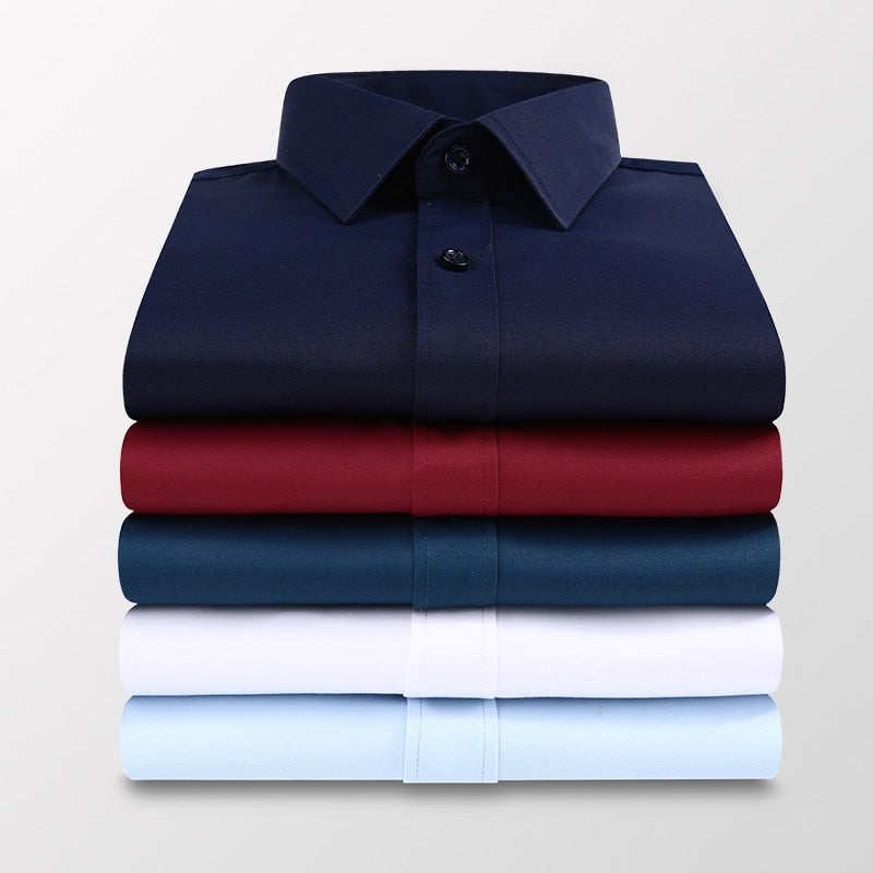 Men's Solid Business Long Sleeve shirts (7 Colors)