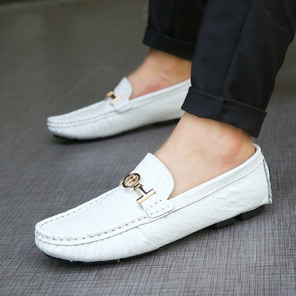 Men's High Quality Genuine Split Leather Soft Moccasins Loafers (5 Colors)