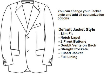 Tweed Plain Made To Measure Jacket  - ET0062_MTM_SJ